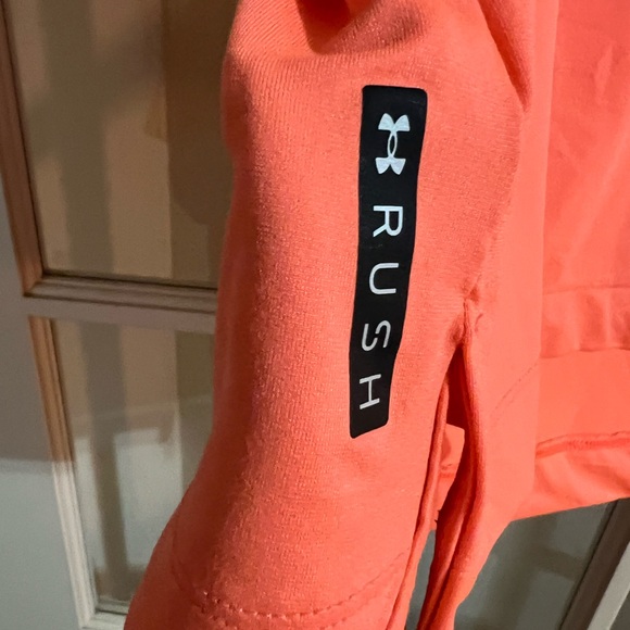 Under Armour Heat Gear Women's Bright Orange Tee - Picture 4 of 5